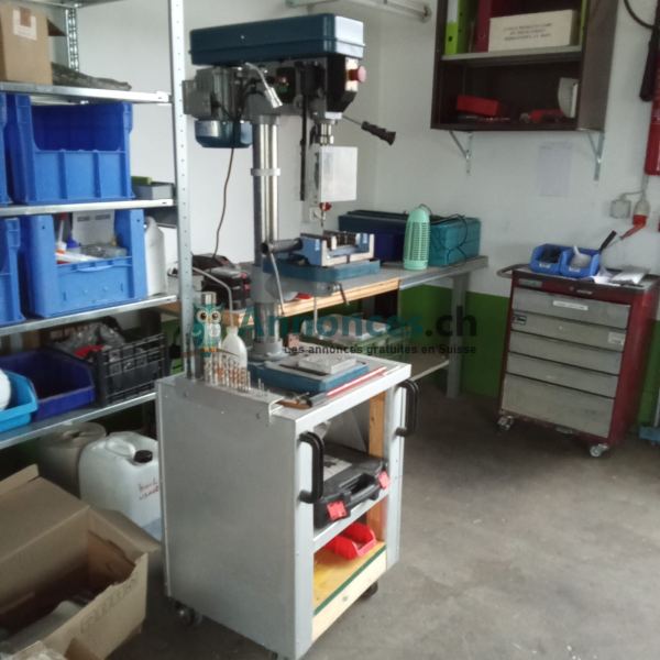 Perceuse à colonne Proton BMT-1605M + chariot d'atelier mobile –