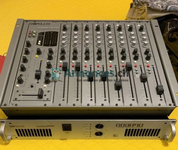 Table de mixage avec ampli