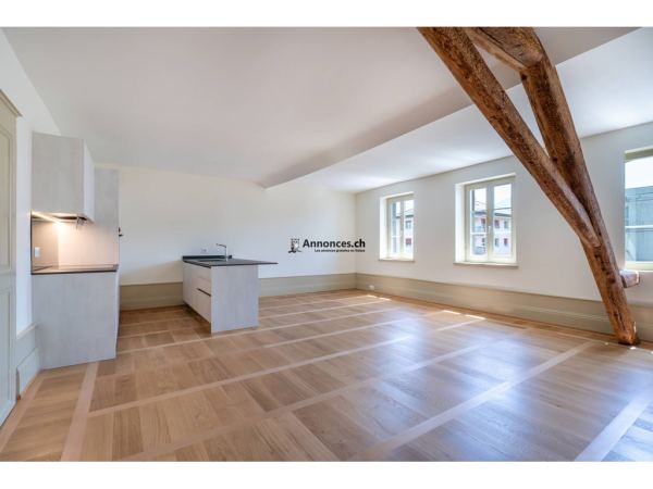 Dernier étage - Spacieux 3.5 pces 99 m2 + combles dans un immeuble ancien rénové