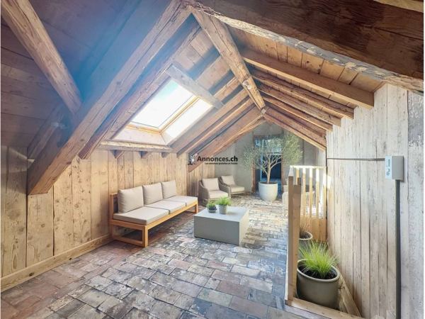 Dernier étage - Spacieux 3.5 pces 99 m2 + combles dans un immeuble ancien rénové