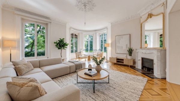 Appartement d'exception de 160 m² avec jardin, à deux pas d'Ouchy