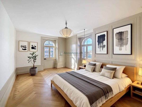 Dernier étage - Spacieux 3.5 pces 99 m2 + combles dans un immeuble ancien rénové
