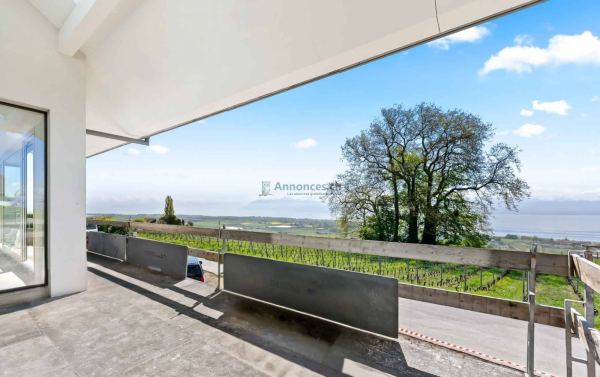 Villa neuve de standing avec vue panoramique sur le lac Léman