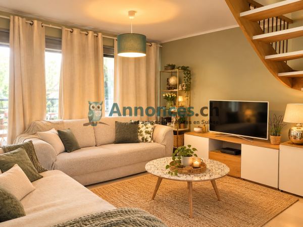 Bel appartement duplex de 105 m2 au calme proche frontière